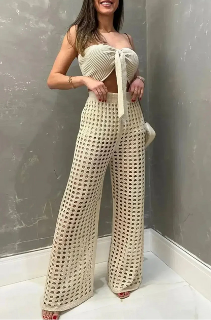 Conjunto en Crochet Calado con Ajuste Ref: 0349