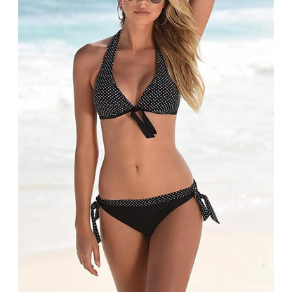 Bikini a Rayas con Lazo Frontal Ref: 0505
